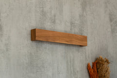 Walnut Minimalist Wooden Linear Wall Lamp, Wooden Wall Sconce, Walnut Wood Wall LED Light, Dimmable Industrial Sconce, 20x3x2 inches