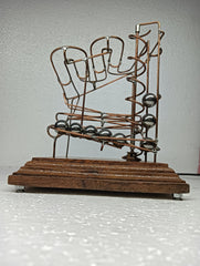 Handmade Copper Marble Machine: Kinetic Rolling Ball Sculpture