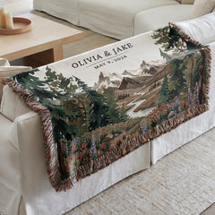 Personalized National Park Woven Blanket