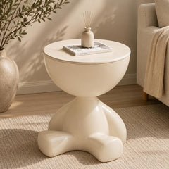 Bear Shaped Side Table, Plastic Coffee Table, Small Space Accent Furniture