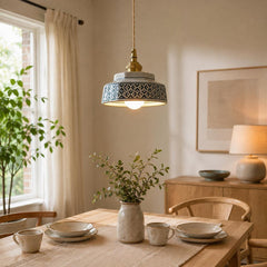 Japanese Pendant Light Retro Kitchen Fixture Ceiling Hanging Lamp Shade Ceramic Design Tea Room Lighting E27 Socket Bulb Dining Chandelier