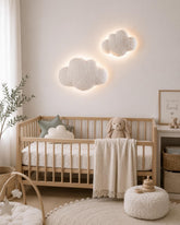 Bouclé Cloud Wall Light, Nursery Night Lamp, Kids Room Decor