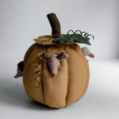 Fabric Pumpkin Sewing Pattern PDF, Hollow Pumpkin Tutorial, Autumn Fall Decor Sewing Pattern, Stuffed Pumpkin House, Woodland Toy Pattern