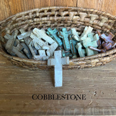 Handmade Ceramic Thumbprint Cross - Comforting Prayer Tool, Ideal for Prayer Warriors