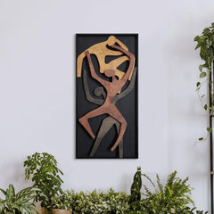 Human Wood Wall Art, Vertical Wall Decor