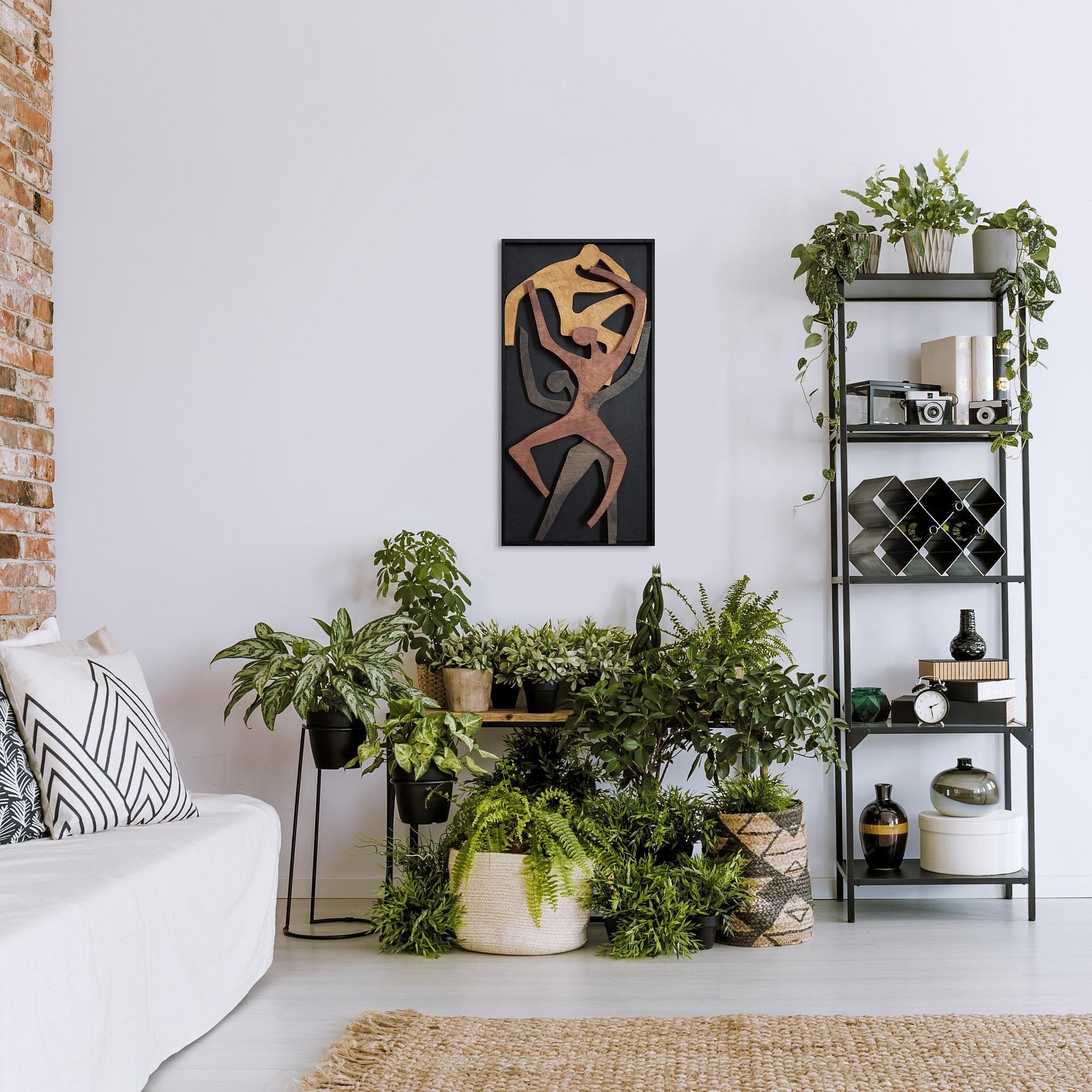 Human Wood Wall Art, Vertical Wall Decor