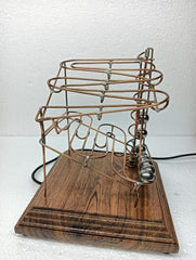 Handmade Copper Marble Machine: Kinetic Rolling Ball Sculpture