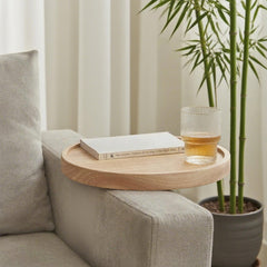 Custom Wood Sofa Arm Table, Couch Tray, Sofa Small Tea Table, Nordic Sofa Side Table, Mobile Coffee Table, Mini Side Table