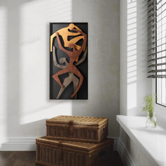 Human Wood Wall Art, Vertical Wall Decor
