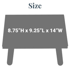 Personalized Children's Wood Step Stool - Elegant Name & Initial Design - Wooden Stool - Ages 3+ - Available In 2 Designs and 4 Wood Tones