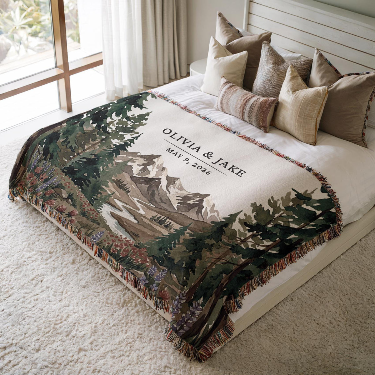 Personalized National Park Woven Blanket