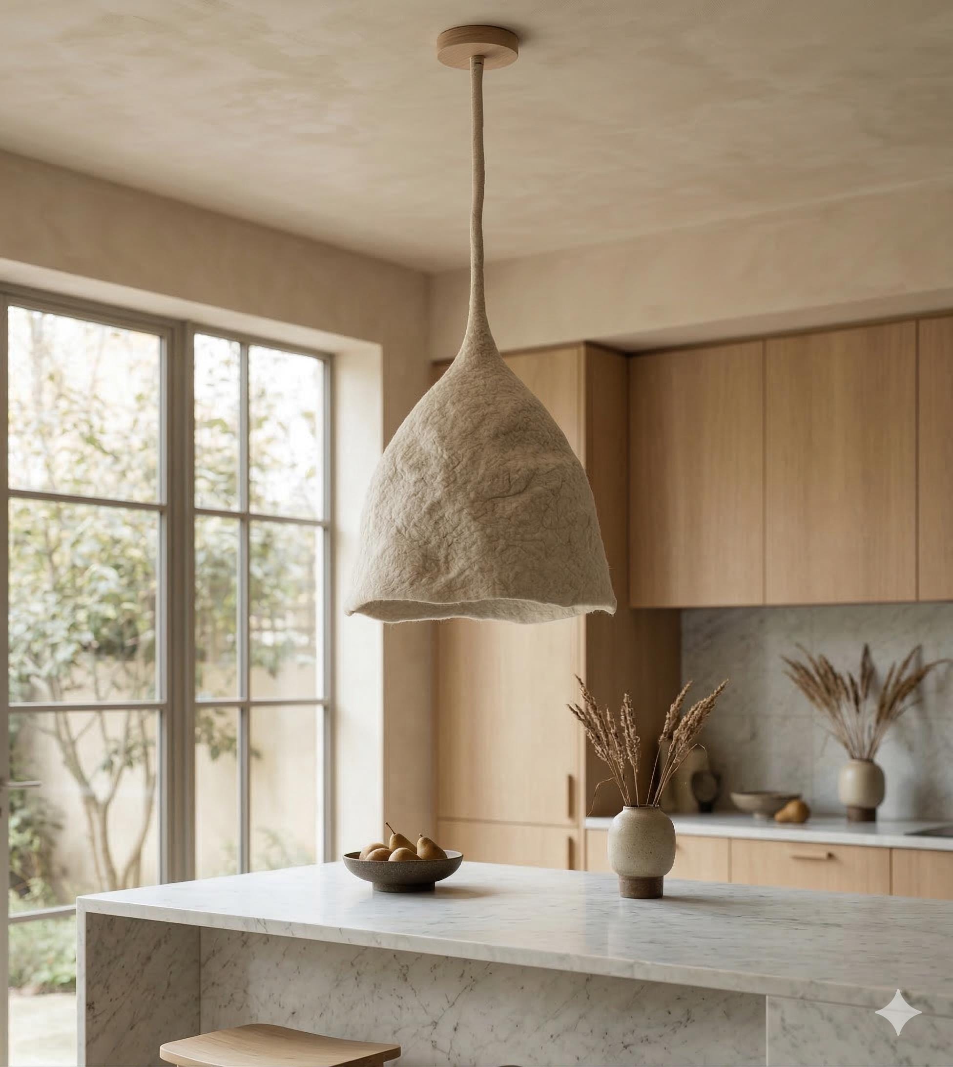 Handcrafted Wool Felt Pendant Light
