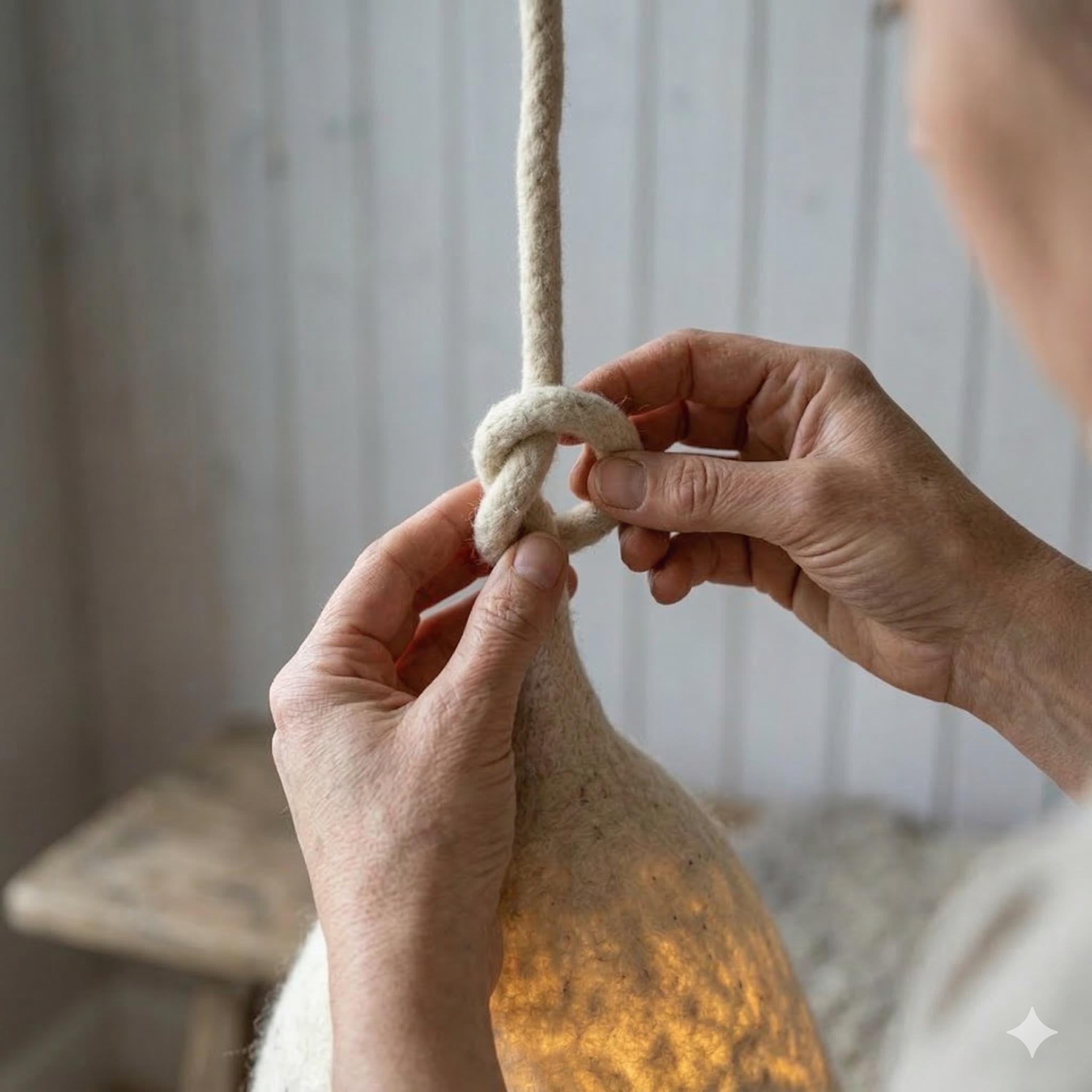 Handcrafted Wool Felt Pendant Light