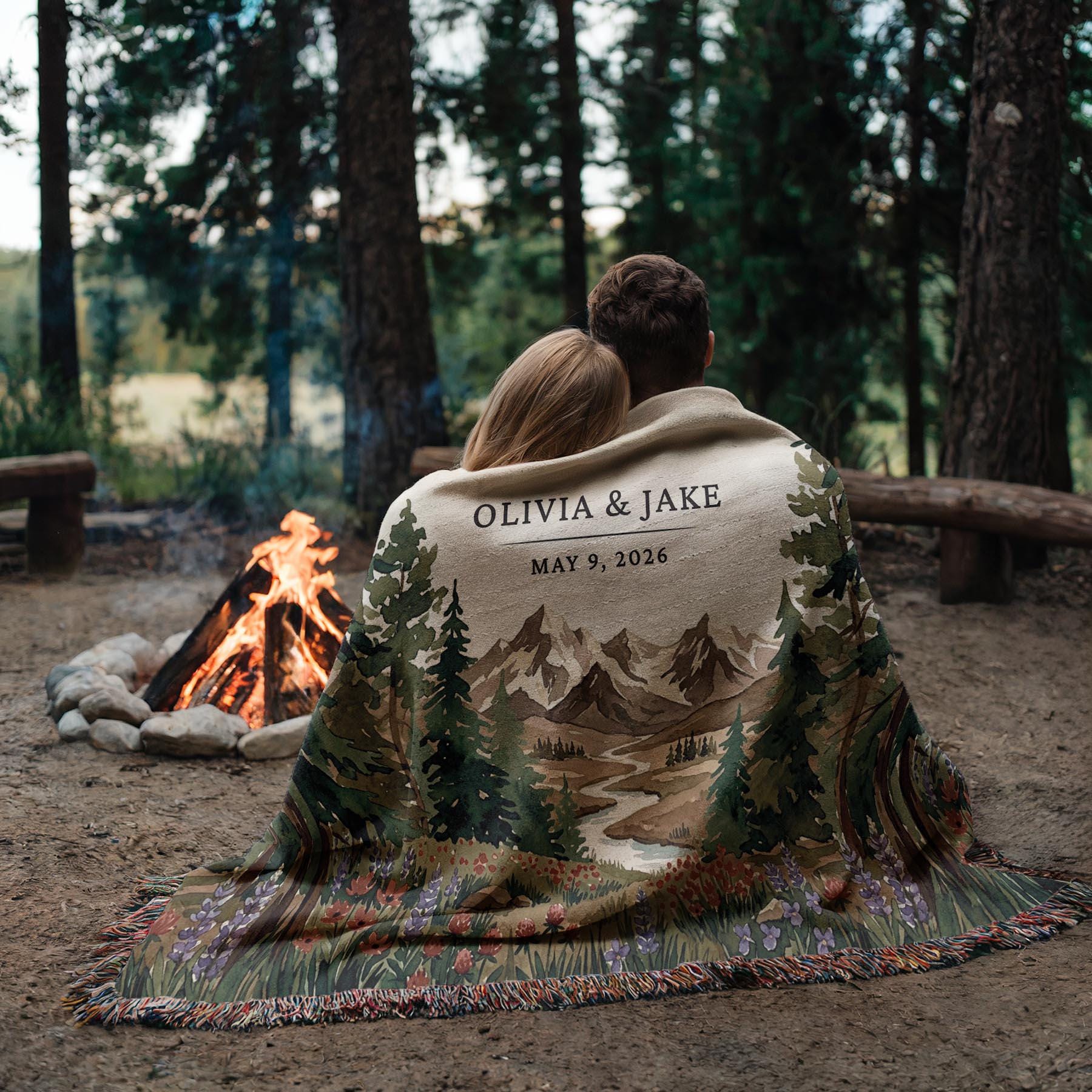 Personalized National Park Woven Blanket