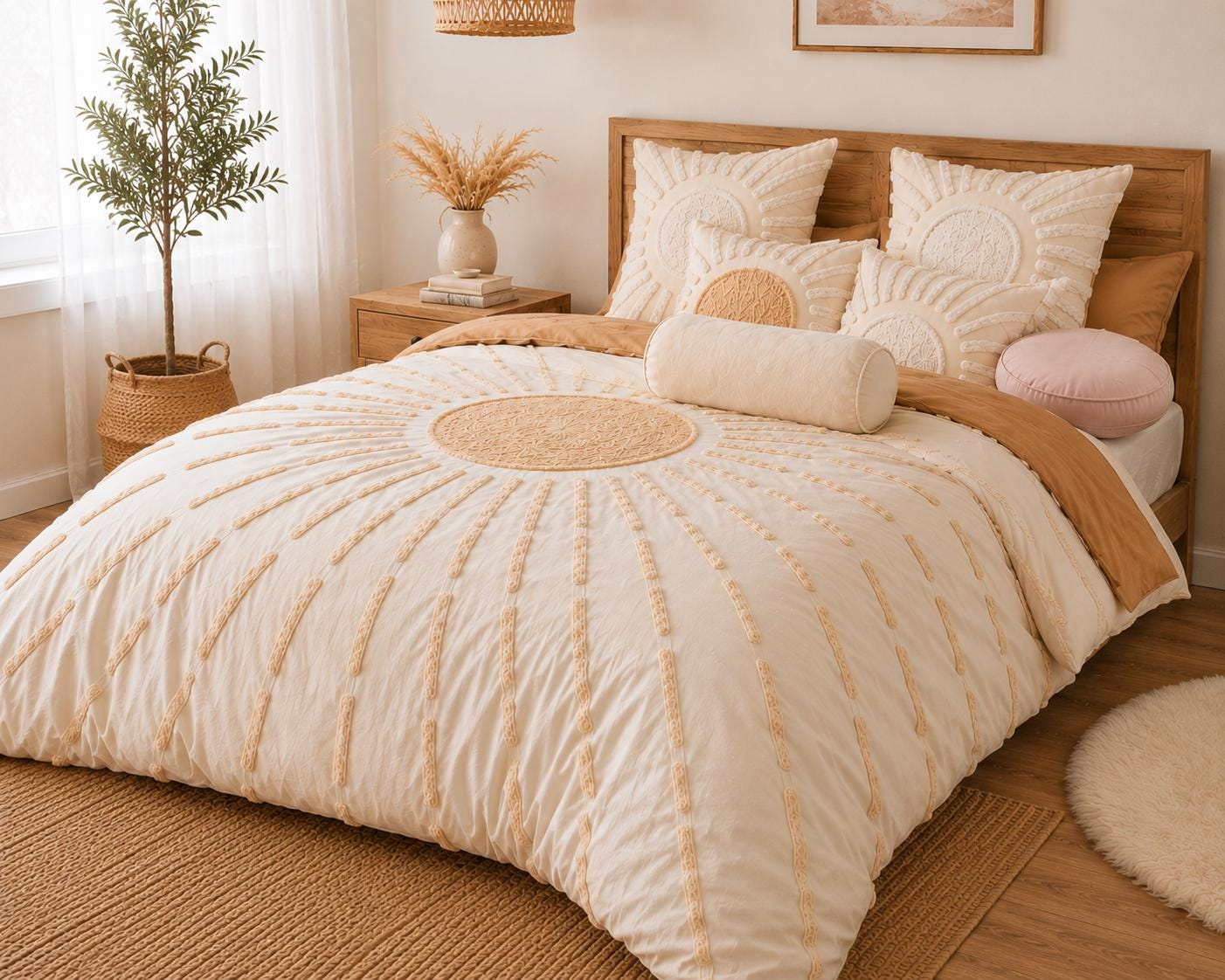 Tufted Duvet Cover Set | Cotton Bedding