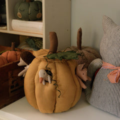 Fabric Pumpkin Sewing Pattern PDF, Hollow Pumpkin Tutorial, Autumn Fall Decor Sewing Pattern, Stuffed Pumpkin House, Woodland Toy Pattern