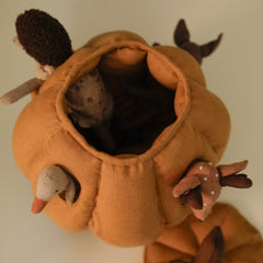Fabric Pumpkin Sewing Pattern PDF, Hollow Pumpkin Tutorial, Autumn Fall Decor Sewing Pattern, Stuffed Pumpkin House, Woodland Toy Pattern